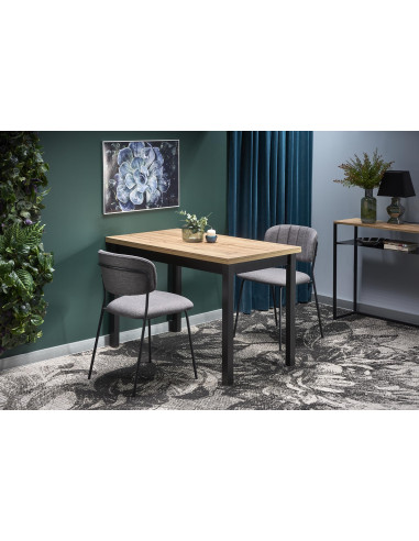 COBALT Klasyczny Stół 120x68cm Dąb Wotan/Czarny - Minimalizm i Elegancja