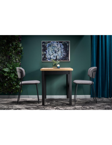 COBALT Klasyczny Stół 120x68cm Dąb Wotan/Czarny - Minimalizm i Elegancja