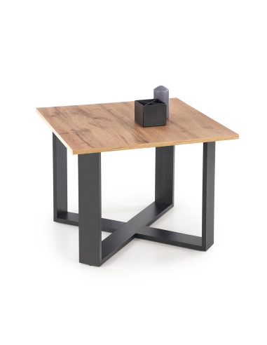 CROSS Ława Styl Skandynawski 67/67cm Podstawa Krzyżak - Dąb Wotan/Czarny