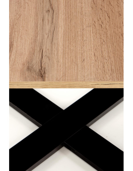 CROSS Ława Styl Skandynawski 67/67cm Podstawa Krzyżak - Dąb Wotan/Czarny