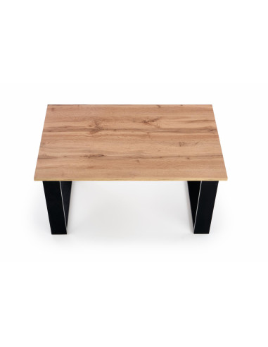 Ława loftowa LIBRA dąb wotan/czarny