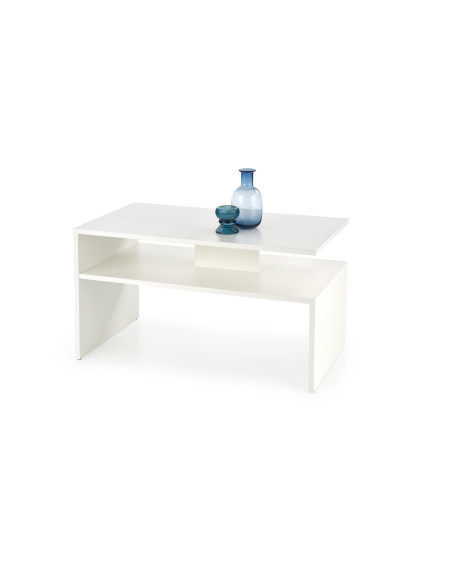Ława z półką  GAIA kolor biały