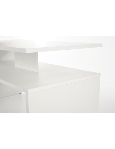 Ława z półką  GAIA kolor biały