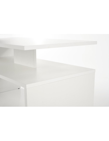 Ława z półką  GAIA kolor biały