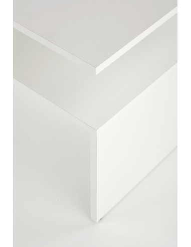 Ława z półką  GAIA kolor biały