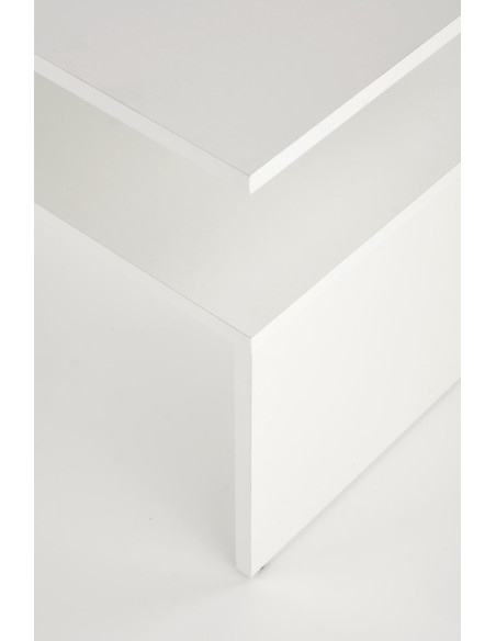 Ława z półką  GAIA kolor biały