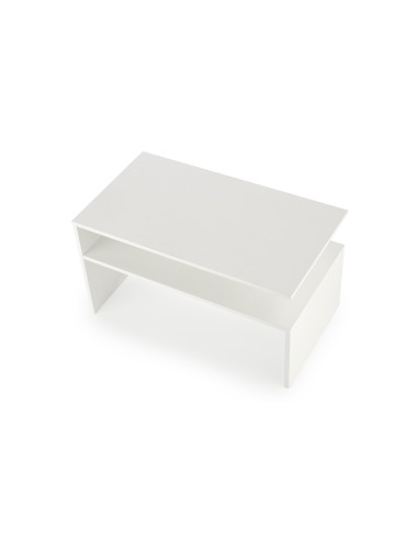 Ława z półką  GAIA kolor biały