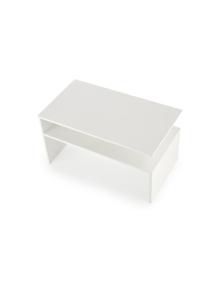 Ława z półką  GAIA kolor biały