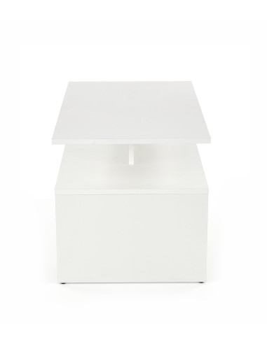 Ława z półką  GAIA kolor biały