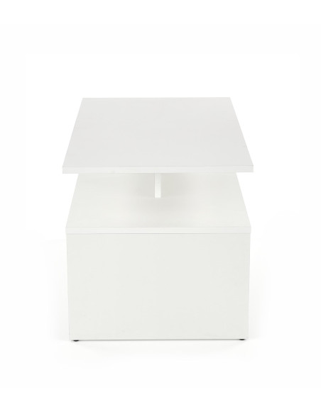 Ława z półką  GAIA kolor biały