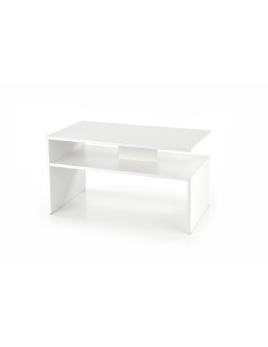 Ława z półką  GAIA kolor biały