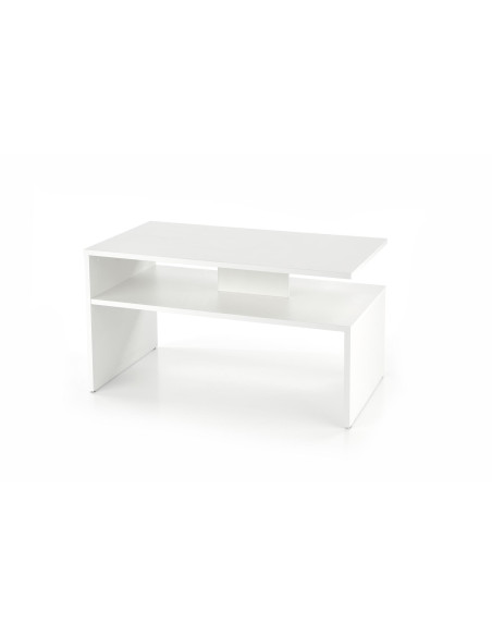 Ława z półką  GAIA kolor biały