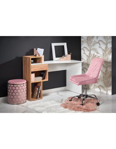 Biurko ergonomiczne CONTI dąb złoty / biały