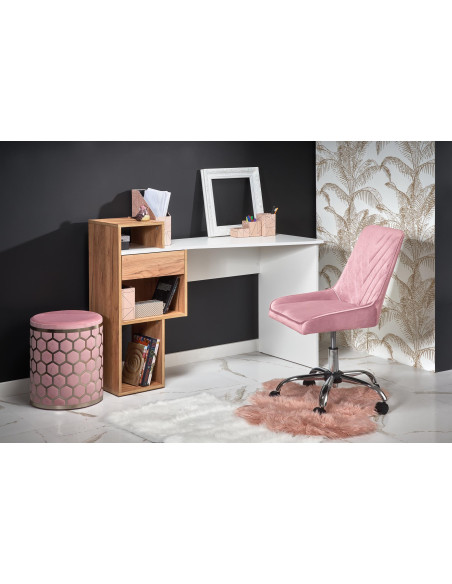 Biurko ergonomiczne CONTI dąb złoty / biały