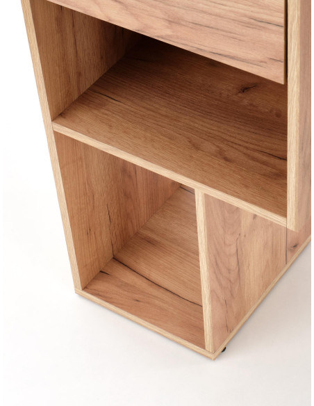 Biurko ergonomiczne CONTI dąb złoty / biały