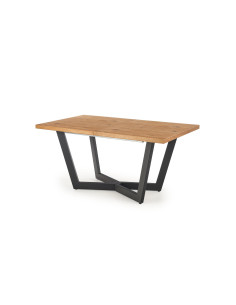 MASSIVE Stół Rozkładany 160-250cm Jasny Dąb/Czarny - Przestrzeń i Styl 2