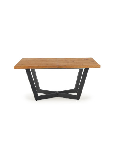 MASSIVE Stół Rozkładany 160-250cm Jasny Dąb/Czarny - Przestrzeń i Styl