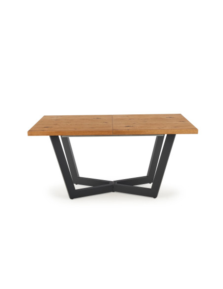 MASSIVE Stół Rozkładany 160-250cm Jasny Dąb/Czarny - Przestrzeń i Styl