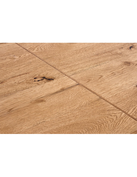 MASSIVE Stół Rozkładany 160-250cm Jasny Dąb/Czarny - Przestrzeń i Styl