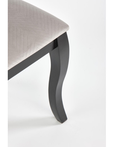 VELO Krzesło Drewniane Styl Ludwikowski Beż/Czarny - Styl i Komfort