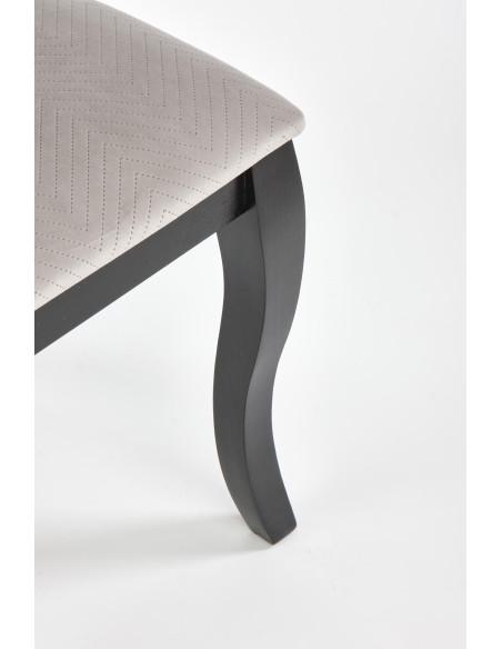 VELO Krzesło Drewniane Styl Ludwikowski Beż/Czarny - Styl i Komfort