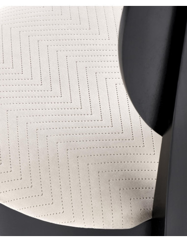 VELO Krzesło Drewniane Styl Ludwikowski Beż/Czarny - Styl i Komfort