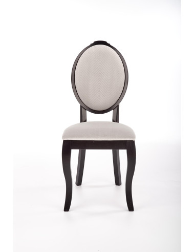 VELO Krzesło Drewniane Styl Ludwikowski Beż/Czarny - Styl i Komfort