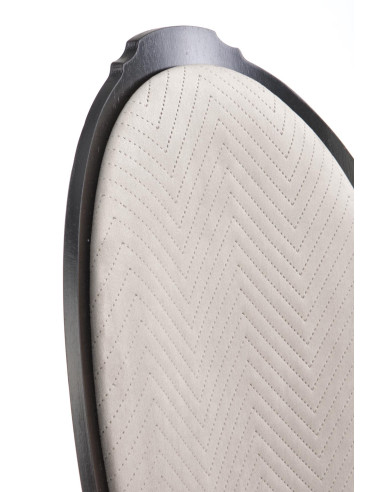 VELO Krzesło Drewniane Styl Ludwikowski Beż/Czarny - Styl i Komfort