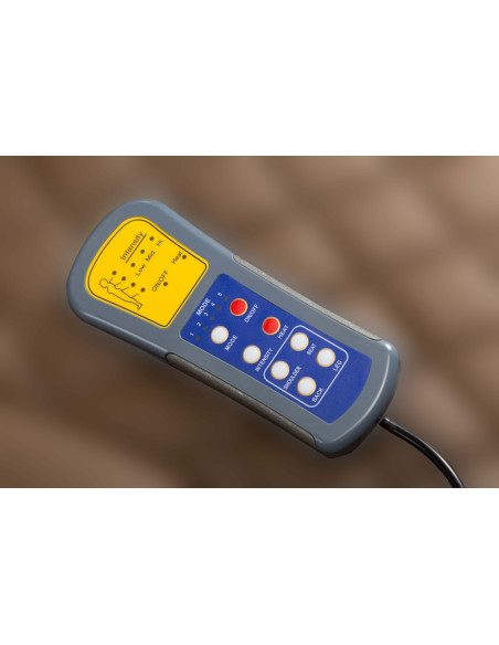 Fotel rozkładany DOMI M z funkcją masażu beżowy