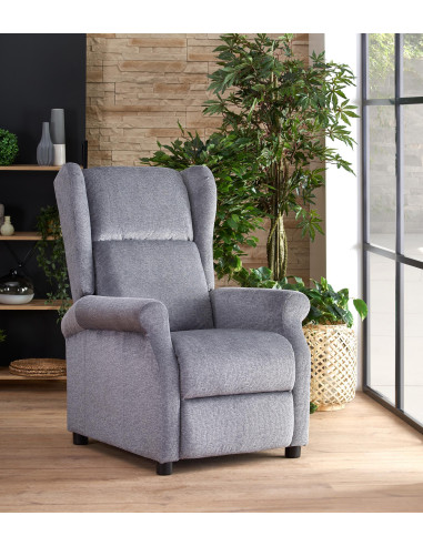 Fotel rozkładany DOMI M z funkcją masażu popielaty
