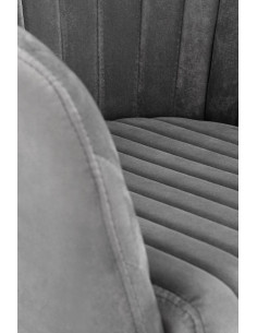 FRESCO Fotel Młodzieżowy Velvet Popielaty - Komfort dla Młodych 2