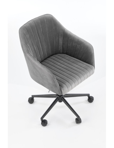 FRESCO Fotel Młodzieżowy Velvet Popielaty - Komfort dla Młodych