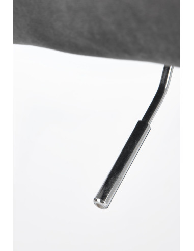 FRESCO Fotel Młodzieżowy Velvet Popielaty - Komfort dla Młodych