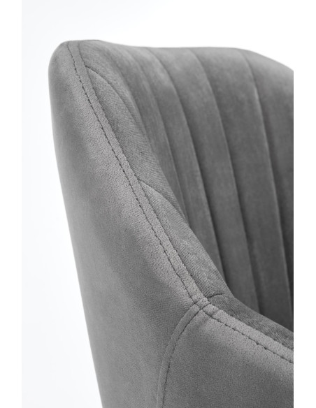 FRESCO Fotel Młodzieżowy Velvet Popielaty - Komfort dla Młodych