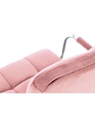 GONZO 4 Fotel Młodzieżowy Velvet Różowy - Różowa Elegancja i Komfort