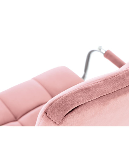 GONZO 4 Fotel Młodzieżowy Velvet Różowy - Różowa Elegancja i Komfort