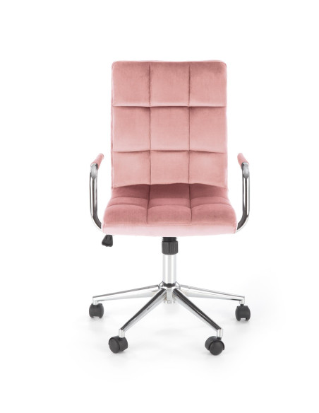 GONZO 4 Fotel Młodzieżowy Velvet Różowy - Różowa Elegancja i Komfort