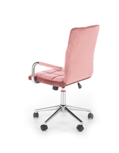 GONZO 4 Fotel Młodzieżowy Velvet Różowy - Różowa Elegancja i Komfort