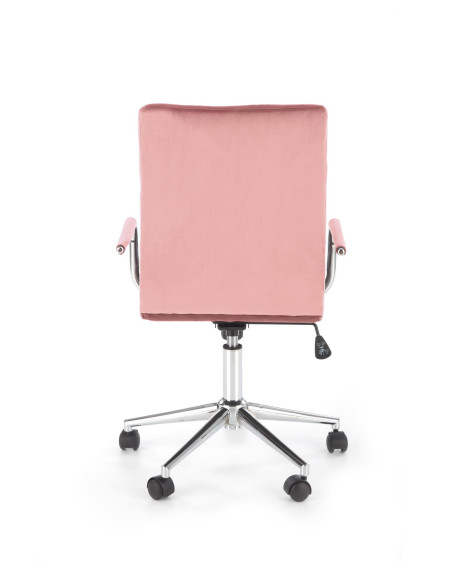 GONZO 4 Fotel Młodzieżowy Velvet Różowy - Różowa Elegancja i Komfort