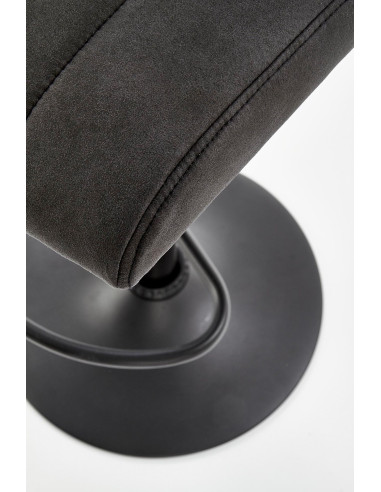 H89 Hoker Popiel/Czarny, Eco Skóra, Regulowana Wysokość