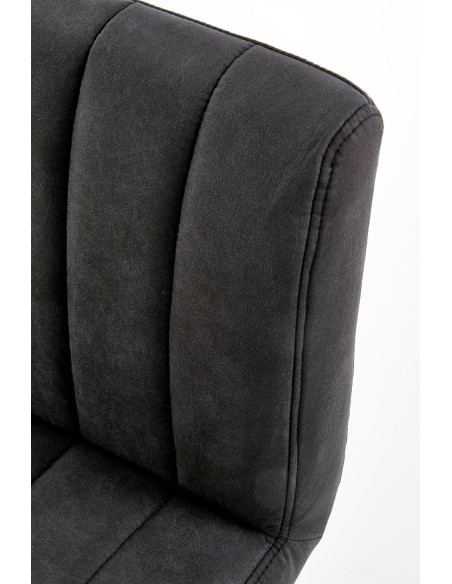 H89 Hoker Popiel/Czarny, Eco Skóra, Regulowana Wysokość