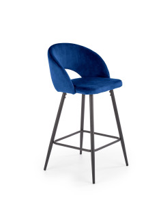 H96 Hoker Velvet Granatowy - Granatowa Elegancja przy Barze