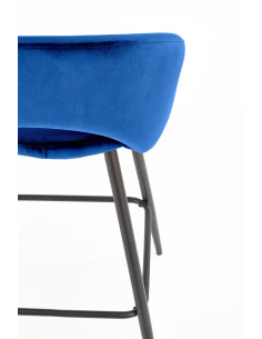 H96 Hoker Velvet Granatowy - Granatowa Elegancja przy Barze 2