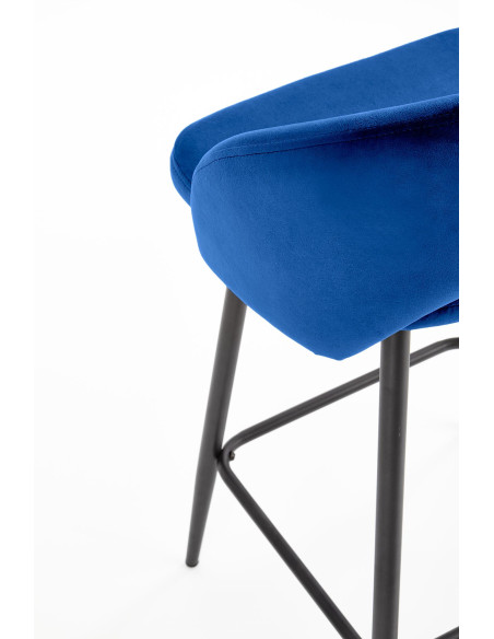 H96 Hoker Velvet Granatowy - Granatowa Elegancja przy Barze