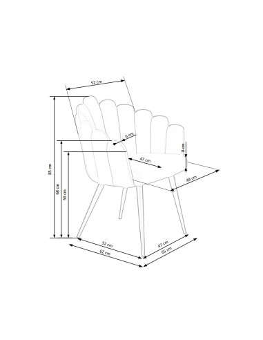 K410 Krzesło Velvet C.Zielone - Nowoczesna Elegancja w Jadalni