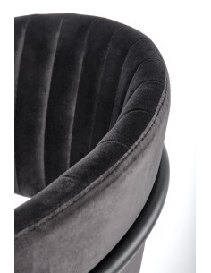 K426 Krzesło Velvet Czarne - Nowoczesny Design i Uniwersalność 2