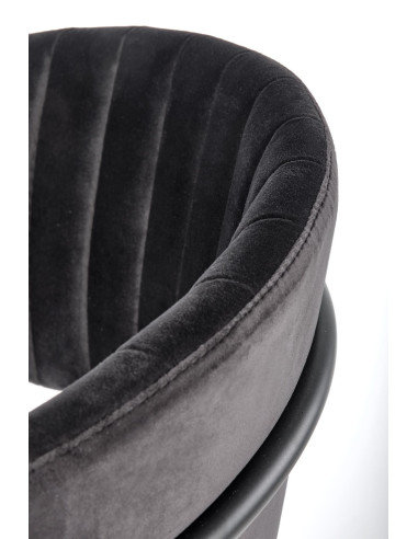 K426 Krzesło Velvet Czarne - Nowoczesny Design i Uniwersalność