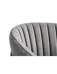 K426 Krzesło Velvet Popielate - Stylowa Elegancja i Komfort 2