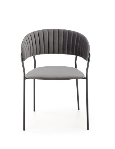 K426 Krzesło Velvet Popielate - Stylowa Elegancja i Komfort