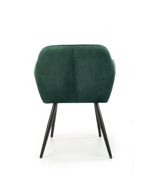 K429 Krzesło Velvet Ciemna Zieleń - Wygoda w Nowoczesnej Odsłonie